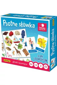 Psotne s��wka. G�oski szumi�ce. 3 gry logopedyczne Adamigo