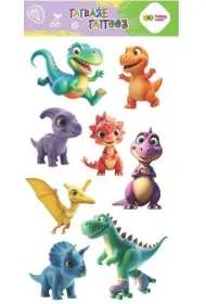 Tatua�e zmywalne DINO 100x20mm Happy Color
