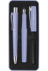 Faber-Castell Zestaw prezentowy poly pi�ro wieczne b +d�ugopis pale iris opakowanie metalowe