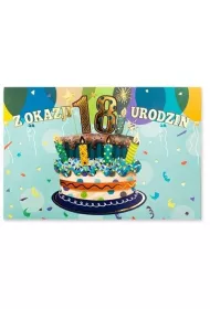Pan Dragon Karnet B6 Urodziny 18