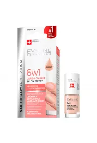 Eveline Cosmetics Nail Therapy Professional 6w1 Care & Colour skoncentrowana odywka do paznokci nadajca kolor Nude 5 ml