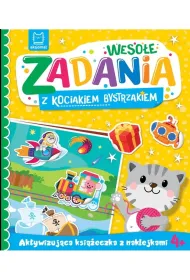 Weso�e zadania z kociakiem bystrzakiem. Aktywizuj�ca ksi��eczka z naklejkami 4