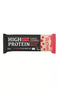 Roobar Baton proteinowy truskawkowy w polewie rowej 40 g Bio
