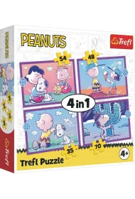 Puzzle 4w1 Peanuts Snoopy TREFL