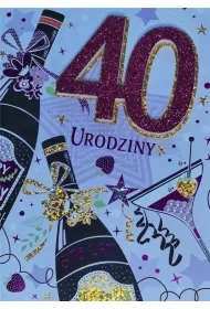 Panorama Karnet Przestrzenny B6 Urodziny 40 kobieta
