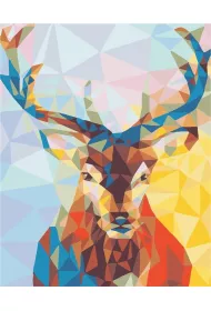 ArtiFly Malowanie po numerach - Jele w mozaice 40x50cm