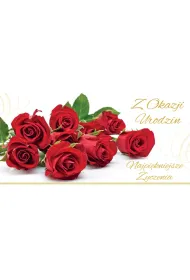 Stamp Karnet Flowers Urodziny wz�r nr 5