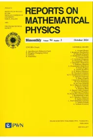Reports on Mathematical Physics 94/2 2024