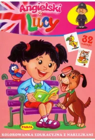 Angielski z Lucy. Kolorowanka edukacyjna z naklejkami