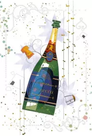 DaVinci Karnet + koperta Prosecco 12x18cm