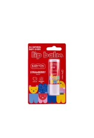 Babyton Balsam do ust, truskawkowy smak, bezpieczny od narodzin 5 g