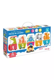 Puzzle z dziurk 30 el. Pocig do liczenia Bright Junior Media