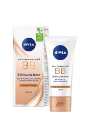 Nivea BB krem na dzie 5 w 1 intensywne nawilenie SPF 15 Ciemny 50 ml