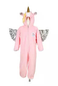 Kostium kombinezon kigurumi jednoroec ze srebrnymi skrzydami 5-6 lat