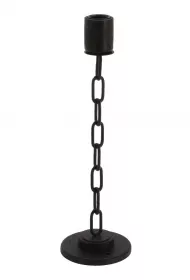 H&S Decoration Nowoczesny wiecznik w kolorze czarnym 35 cm