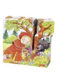 Puzzle Uk�adanka sze�cienna - Czerwony kapturek Goki