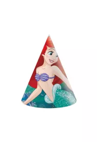 Procos Czapeczki papierowe Ariel Disney 6 szt.