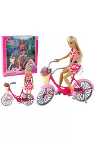 Lalka Anlily rowerzystka rower rowy Leantoys