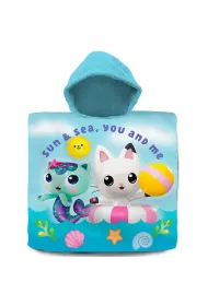 Poncho k�pielowe /r�cznik  60x120cm bawe�na Koci Domek Gabi. Gabby`s Dollhouse GD00001 Kids Euroswan