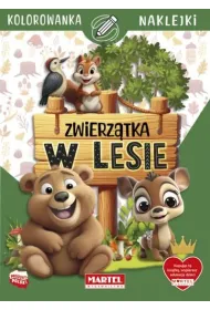 Kolorowanka z naklejkami. Zwierz�tka w lesie
