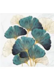 Serwetka Lunch Gold and Emerald Ginkgo Biloba SDOG039601