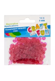 Craft with Fun Cekiny transparentne 8mm, 14g