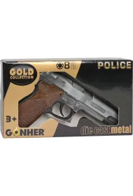 Pistolet metalowy policjanta 8 naboi Gonher
