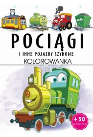 Poci�gi i inne pojazdy szynowe. Kolorowanka