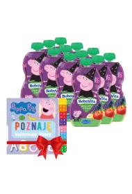 BoboVita winka Peppa Mus jagody jabka banan po 6 miesicu + Ksieczka GRATIS Zestaw 12 x 100 g
