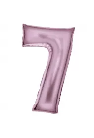 Amscan Balon foliowy cyfra 7 satynowa pastelowy r 86cm