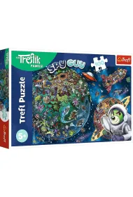 Puzzle 100 el. Wspania�a Rodzina Treflik�w