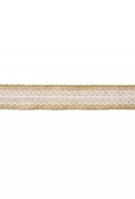 PartyDeco Ta�ma jutowa z koronk� 5x500cm