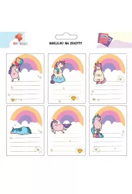 All4Kids Naklejki na szafk i zeszyt Tczowe jednoroce