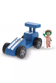 Zabawka drewniana Racing Car Blue Trefl