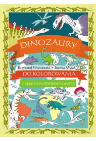 Dinozaury do kolorowania - z kredkami dookoa wiata