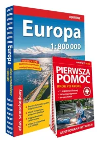 Europa Atlas Samochodowy 1:800 000 + Pierwsza Pomoc 2026/2027