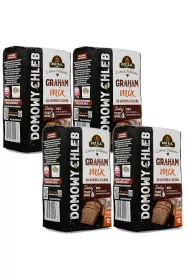 Pzz Mieszanka do wypieku chleba Graham Mix zestaw 4 x 500 g
