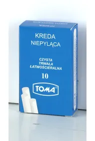 Toma Kreda szkolna niepyl�ca bia�a 10 szt.