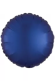 Amscan Balon foliowy Lustre Navy niebieski okr�g�y 43cm