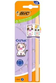 D�ugopis Cristal Figurine 1mm niebieski 2 szt BIC