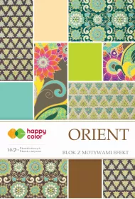 Happy Color Blok z motywami ORIENT, A4, 200g, 10 arkuszy 10 kartek
