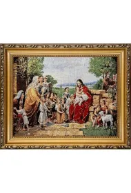 Obraz Haftowany Jezus z Dzie�mi 22x27,5cm