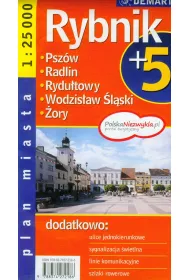 Rybnik plus 5 - plan miasta demart 1:25000