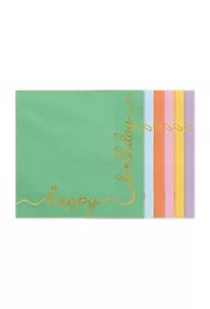 PartyDeco Serwetki Happy Birthday 33x33cm