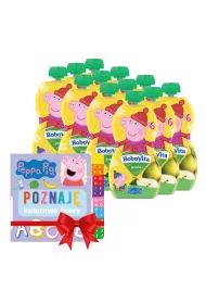 BoboVita winka Peppa Mus gruszka po 6 miesicu + Ksieczka GRATIS Zestaw 12 x 100 g