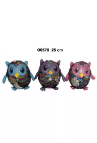 Sowa cekiny 25cm MIX Sun-Day