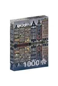 Puzzle 1000 el. Amsterdam, Niderlandy Enjoy
