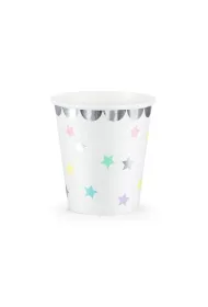 PartyDeco Kubeczki Gwiazdki 180ml 6 szt