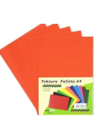 Penword Tektura A4 falista pomara�czowa 5 szt.