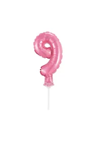 Godan Balon foliowy na patyczku BC-5RO9 Cyfra 9